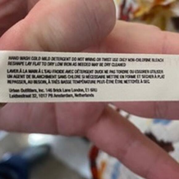 Anthropologie Printed Stappy Beaded Neck Tie Oversized Beach Mini Coverup Dress - Picture 12 of 14